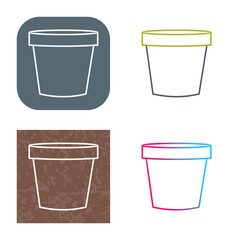 Plant Pot Icon Design