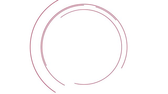 かわいいPOPな丸がクルクル回るアニメ