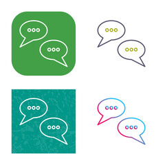 Conversation Bubbles Icon Design