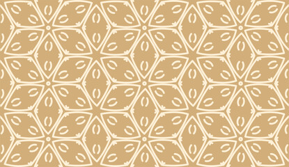 Brown and white abstract geometric seamless pattern