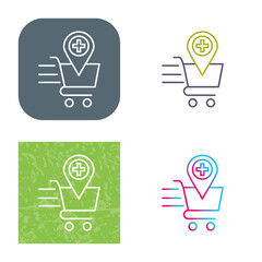 Online Health Shooping Icon Design