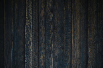 Dark Rustic Wooden Planks - Weathered Black Wood Texture for Backgrounds