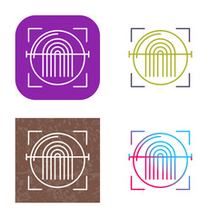 Fingerprint Scanner Icon Design