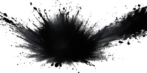 Paint stains black blotch background. Grunge Design Element. Brush Strokes. Vector illustration	