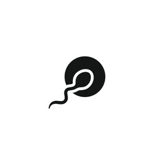 Sperm icon vector. EPS 10 editable vector