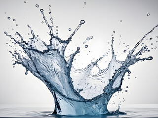Dynamic Water Splash in Mid-Air
