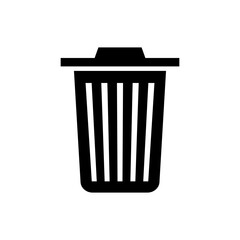 Trash Sign Vector Design on White Background