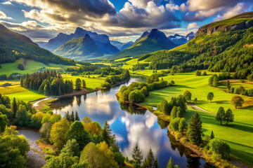Obraz premium scenic views, natural landscapes, and environmental themes