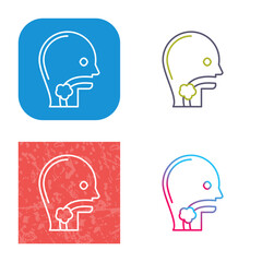 Throat Cancer Icon Design