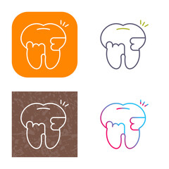 Toothache And Plaque Icon Design