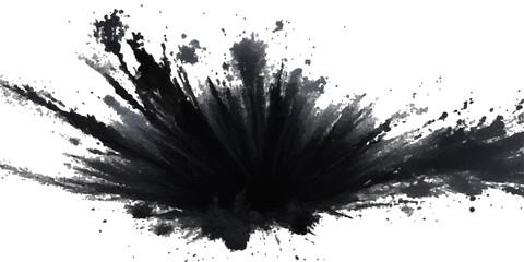 Paint stains black blotch background. Grunge Design Element. Brush Strokes. Vector illustration	