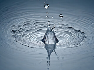 Water Drops Refracting Light