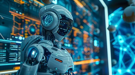 Smart technology artificial intelligence AI robot