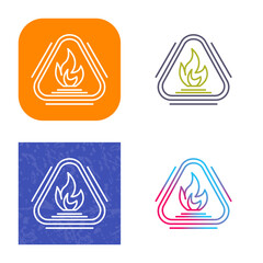 Caution Fire Icon Design
