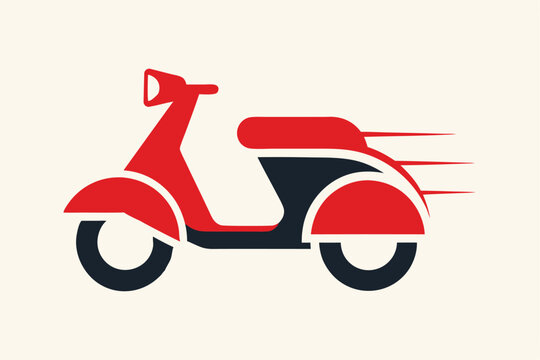 recommend clip art: Scooty logo icon vector art, ideal for transportation and urban mobility designs.