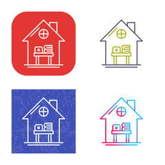 Home Work Place Icon Design