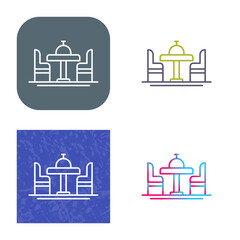 Dinning Table Icon Design