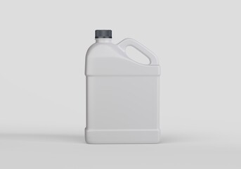 white plastic container isolated.