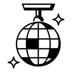 A party ball line style icon 