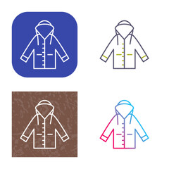 Raincoat Icon Design