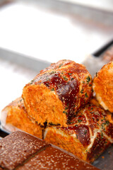 Fresh meat floss bread