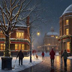 Christmas market in the city