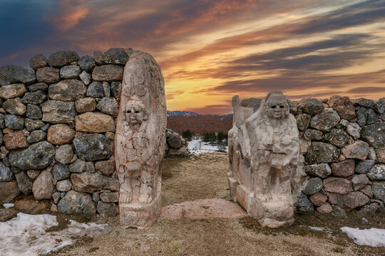 The sphinx gate of The Hattusa that is The capital of the Hittite Civilization, Corum