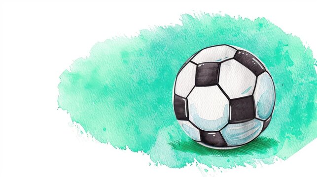 Adorn your nursery with our delightful football watercolor template, perfect for baby showers and birthday invites