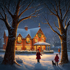 Christmas market in the city