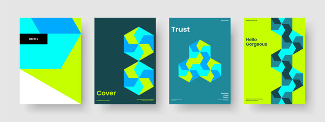 Obraz premium Abstract Banner Design. Geometric Poster Layout. Isolated Business Presentation Template. Background. Flyer. Brochure. Book Cover. Report. Catalog. Newsletter. Advertising. Pamphlet. Portfolio