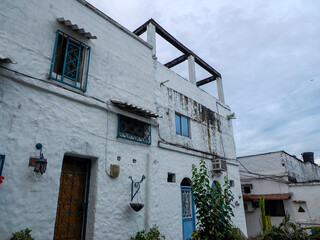 Doradal colombian santorini pictoresque village white and blue house greek greece style in Colombia