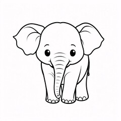 Naklejka premium Happy Elephant