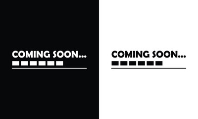 Coming soon loading. no image, no video available. simple coming soon page vector illustration, isolated with background.