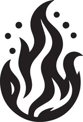 fire vector silhouette illustration logo