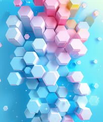 abstract blue background with cubes