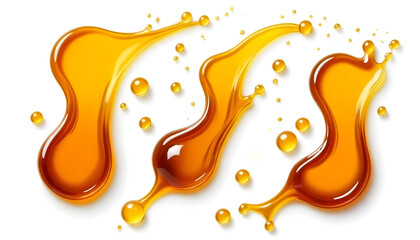 Fototapeta premium Honey dripping and flowing with a golden 11