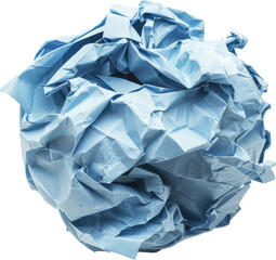 Obraz premium Blue Crumpled Paper