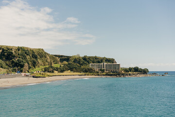 Naklejka premium Agua d Alto beach, at Sao Miguel Island, Azores, Portugal
