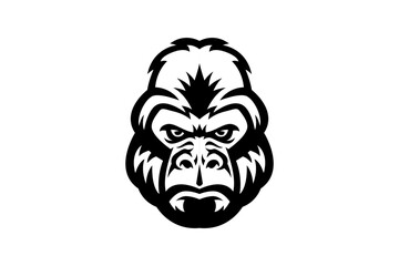 gorilla illustration mascot logo
