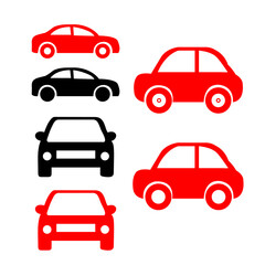 Fototapeta premium car icon with car logo