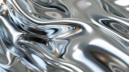 A silver surface with a wave pattern