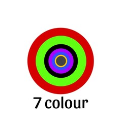 round circles with different shiny colors white background