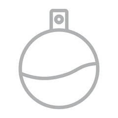 Perfume Bottle Vector Line Grey Icon Design