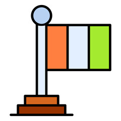 flag, Irish, Clover, festival, lucky Icon