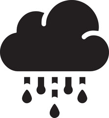 cloud vector silhouette logo illustration