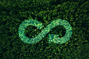 Circular economy concept. Sharing,reusing,repairing,renovating and recycling existing materials and products as much possible. Energy consumption and CO2 emissions are increasing.	
