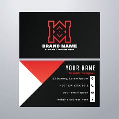 Simple business card design template
