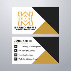 Simple business card design template
