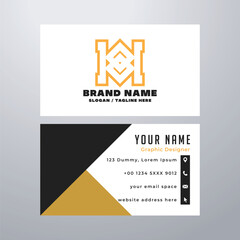 Simple business card design template
