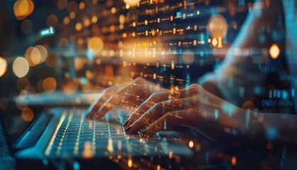 Coding in the Digital World for your background business, poster, wallpaper, banner, backdrop, greeting cards, and advertising for business entities or brands.